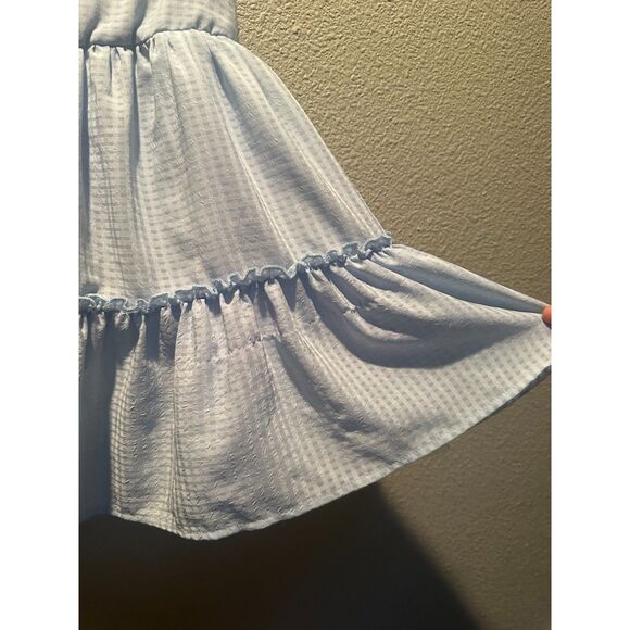 NWOT Disney Junior Minnie Mouse Blue Pleated Layered Waterfall Dress Size 4T - Picture 10 of 10